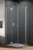 Radaway Nes KDD B / KDD II kabina 80x80cm lewa chrom połysk przejrzyste 10024080-01-01L/10016080-01-01R